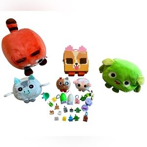 Pet Simulator Roblox Vid Game Bundle Kids Christmas‎ Playset Plush Toy Red Panda